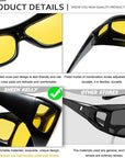 LunarisGlow | Anti Glare Night Driving Glasses with UV400 Protection 3