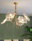 Lunaro | Elegant Lotus Leaf Chandelier 3