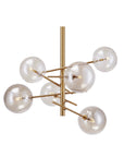 LustraSphere | Elegant Modern Brass Ceiling Lamp with Glass Orbs 0
