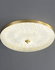 LustraStone | Elegant Brass Acrylic Flush Ceiling Light Fixture 0