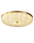 LustraStone | Elegant Brass Acrylic Flush Ceiling Light Fixture 1