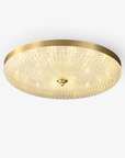 LustraStone | Elegant Brass Acrylic Flush Ceiling Light Fixture 2