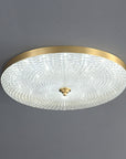 LustraStone | Elegant Brass Acrylic Flush Ceiling Light Fixture 7