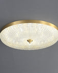 LustraStone | Elegant Brass Acrylic Flush Ceiling Light Fixture 8