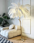 LuxeOstral - Nordic Ostrich Feather Floor Light 4