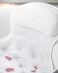 LuxeRest | Ergonomic Mesh Bath Pillow Providing Neck and Back Support 0