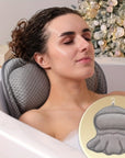 LuxeRest | Soft Mesh Spa Bath Pillow for Neck & Back Relaxation 2