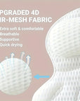 LuxeRest | Soft Mesh Spa Bath Pillow for Neck & Back Relaxation 4