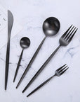 LuxeSteel | Elegant Modern Minimalist Cutlery Set in Timeless Colors 2