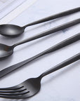 LuxeSteel | Elegant Modern Minimalist Cutlery Set in Timeless Colors 3