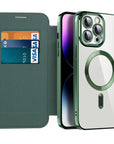 LuxiCase | Sleek Elegant Magnetic Leather Flip Phone Case for iPhone 11-14 4
