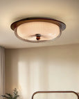 Luxina | Minimalist Ceiling Lamp Made with Glass and Wood 1