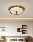 Luxina | Minimalist Ceiling Lamp Made with Glass and Wood 2
