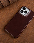 LuxuraLeather | Elegant Premium Oil Wax iPhone Case with Shock Absorption 0