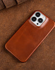 LuxuraLeather | Elegant Premium Oil Wax iPhone Case with Shock Absorption 1