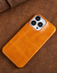 LuxuraLeather | Elegant Premium Oil Wax iPhone Case with Shock Absorption 6