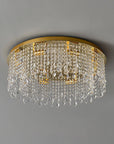 Luxury Flush Mount Ceiling Light Fixture with Crystal and Stainless Steel Design for Modern and Classic Interiors 3