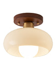 Lystra | Classic Wooden Cream Ceiling Lamp 4
