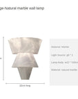 MarbleGlow | Elegant Minimalist Natural Stone Wall Sconce Lighting 6