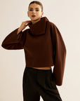 Mariam | Plain Turtleneck Tweed Top 3
