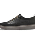 Mason | Chic Comfortable Mens White Leather Sneakers 8