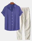 Mason | Stylish Relaxed Shirt and Pants Set 0