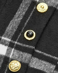 Mazie | Plaid Belted Wool Blend Trench Coat 6