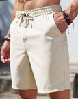 Rico | Pantaloncini con vita a coulisse in beige classico per comfort casual