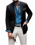 Men's Casual Linen Blazer Jacket - Lightweight, Breathable All-Season Wear for Versatile Style 8