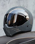 Men’s Full Face Motorcycle Helmet DOT ECE Approved ABS Dark Visor 5