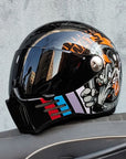 Men’s Full Face Motorcycle Helmet DOT ECE Approved ABS Dark Visor 8
