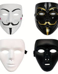 Men’s Full Face Plastic Halloween Mask | Anonymous Cosplay 4