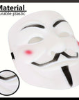 Men’s Full Face Plastic Halloween Mask | Anonymous Cosplay 6
