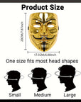Men’s Full Face Plastic Halloween Mask | Anonymous Cosplay 7