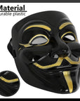 Men’s Full Face Plastic Halloween Mask | Anonymous Cosplay 8