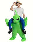 Men’s Funny Inflatable Halloween Alien Costume | Ride On Illusion 0