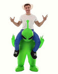 Men’s Funny Inflatable Halloween Alien Costume | Ride On Illusion 1