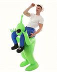 Men’s Funny Inflatable Halloween Alien Costume | Ride On Illusion 2