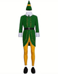Men's Funny Long Sleeve Halloween Elf Costume | Holiday Wear 3