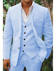Men's Linen Blend Suit 0