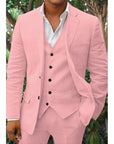 Men's Linen Blend Suit 14