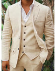 Men's Linen Blend Suit 2