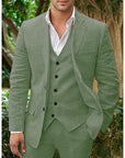 Men's Linen Blend Suit 9
