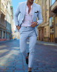 Men's Linen Slim Fit Suit for Weddings & Formal Events 11