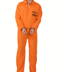 Men’s Long Sleeve Halloween Prisoner Costume Jumpsuit | Funny 2