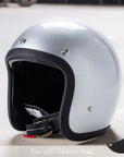 Men’s Low Profile Motorcycle Helmet Vintage DOT ECE Approved Fiberglass 8