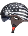 Men’s Motorcycle Helmet DOT Approved Lightweight UV Protection ABS Shell 9