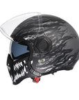 Men’s Motorcycle Helmet Double Lens Vintage Modular ABS 11