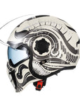 Men’s Motorcycle Helmet Double Lens Vintage Modular ABS 20