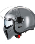 Men’s Motorcycle Helmet Double Lens Vintage Modular ABS 7